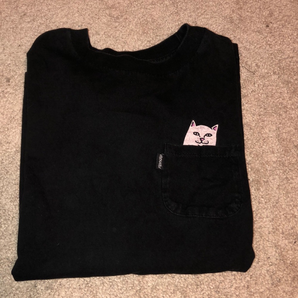 Black long sleeve ripndip shirt